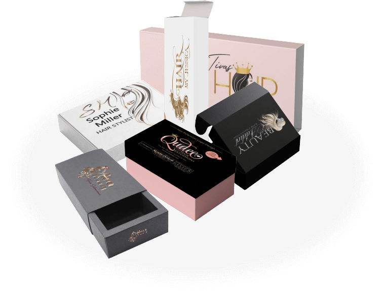 Custom Hair Extension Boxes